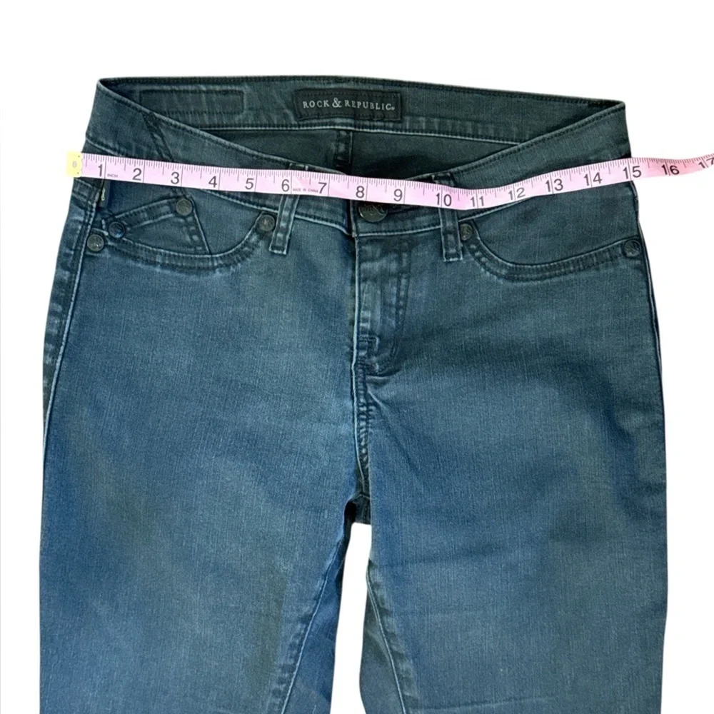 Rock & Republic Kashmiere Skinny Jeans Gray Wash Size 8